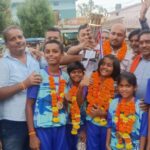 KHELNEWZ JAANJGIR DESK राज्य स्तरीय हॉकी प्रतियोगिता जिले के खिलाड़ियों ने किया शानदार प्रदर्शन