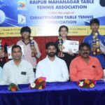 KHELNEWZ DURG DESK छत्तीसगढ़ की वरिष्ठ बैडमिंटन खिलाड़ी संगीता राजगोपालन शहीद विनोद चौबे सम्मान