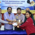 KHELNEWZ RAIPUR DESK राज्य रैंकिंग टेबल टेनिस स्पर्धा संपन्न, अरिंदम, आर्यन, अथर्व, समाया और अक्षिता बने विजेता